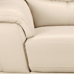 Braylon Leather Sofa and Chair Set - Bisque