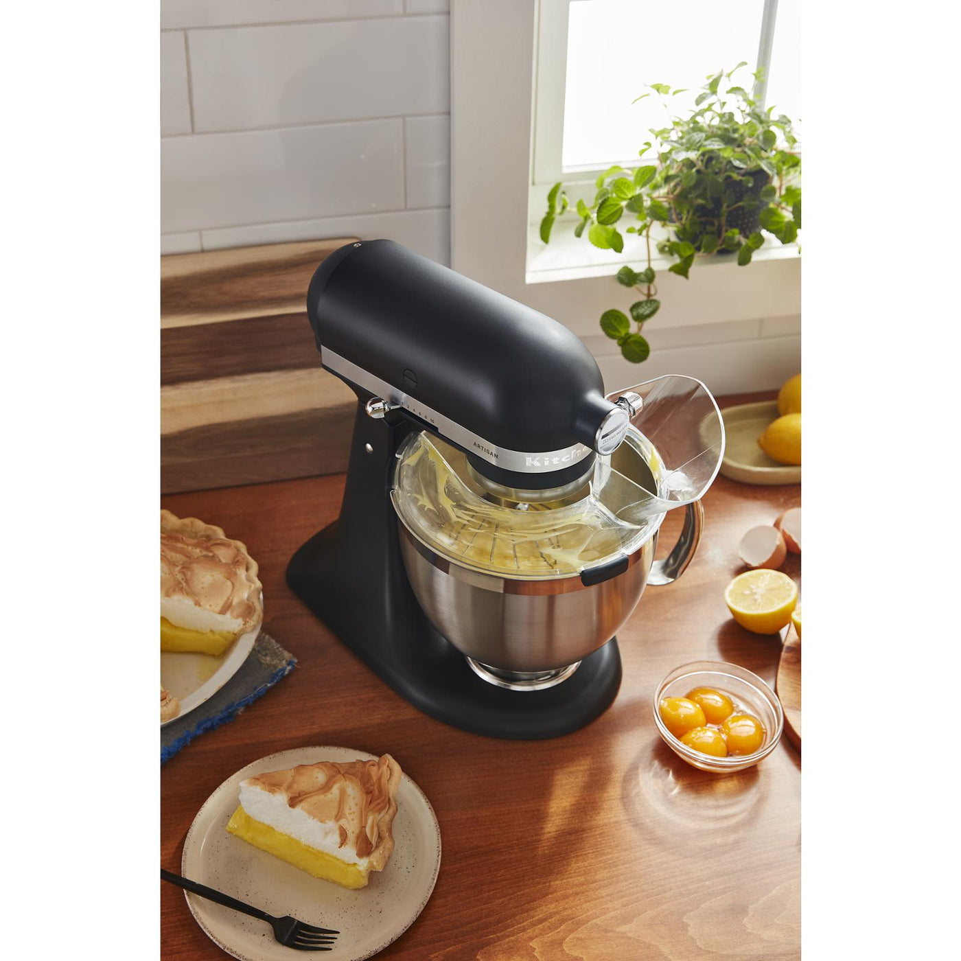 KitchenAid Black Matte Artisan® Series Tilt-Head Stand Mixer with Premium Accessory Pack - KSM195PSBM