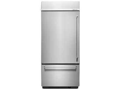 KitchenAid Réfrigérateur 20,9 pi³ avec congélateur en bas inox KBBL306ESS