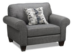Drake 2 Pc. Living Room Package w/ Chair - Grey