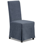 Glambrey Slip Chair w/ 2 Covers - Denim and Slate