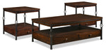 Sterling Coffee Table and Two End Tables - Walnut