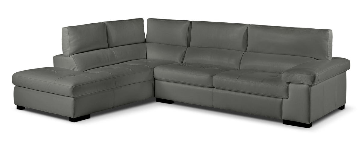 Underwood 2-Piece Sectional with Left-Facing Chaise - Charcoal