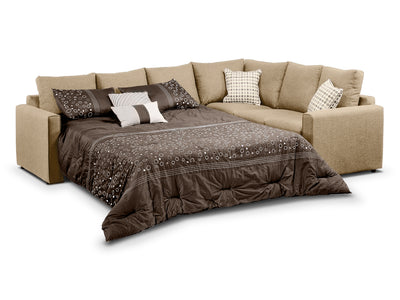 Athina Sectionnel 2 mcx avec sofa-lit grand à gauche - champignon