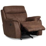 Morrow Glider Recliner - Saddle Brown