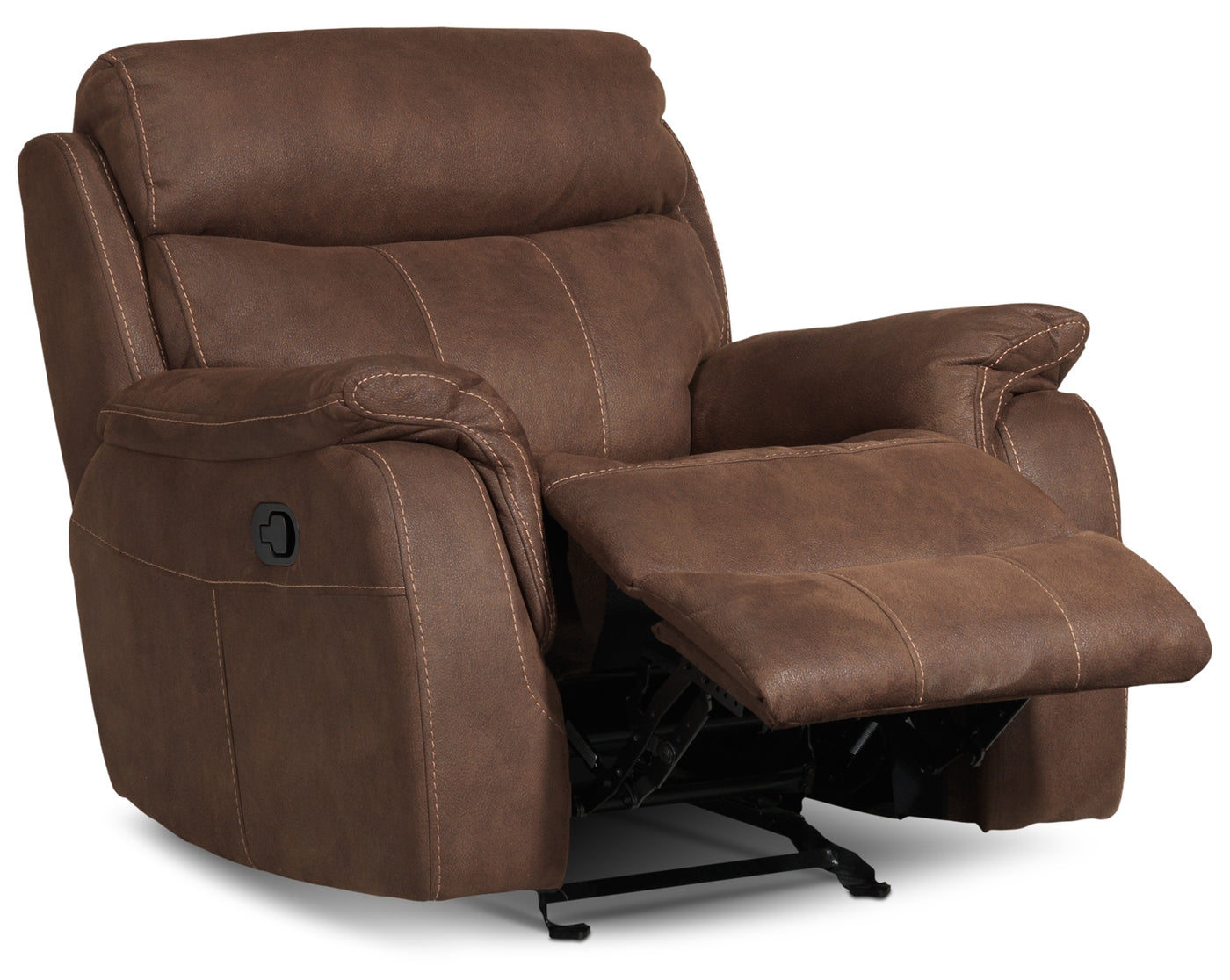 Morrow Glider Recliner - Saddle Brown