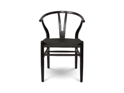 Jessbul Wishbone Dining Chair - Matte Black