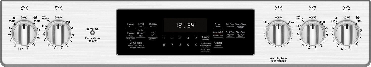 GE Stainless Steel Slide-In Electric True Convection Range (5.3 Cu. Ft.) - JCS840SMSS