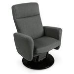 Cydney Swivel Glider Recliner - Dark Grey