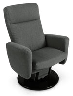 Cydney Swivel Glider Recliner - Dark Grey
