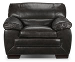 Amarillo Leather Chair - Charcoal