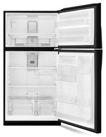 Whirlpool 33" 21.3 Cu. Ft. Black Top-Freezer Refrigerator - WRT541SZDB