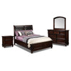 Chester Chambre à coucher avec rangement 6 mcx grand - cerisier