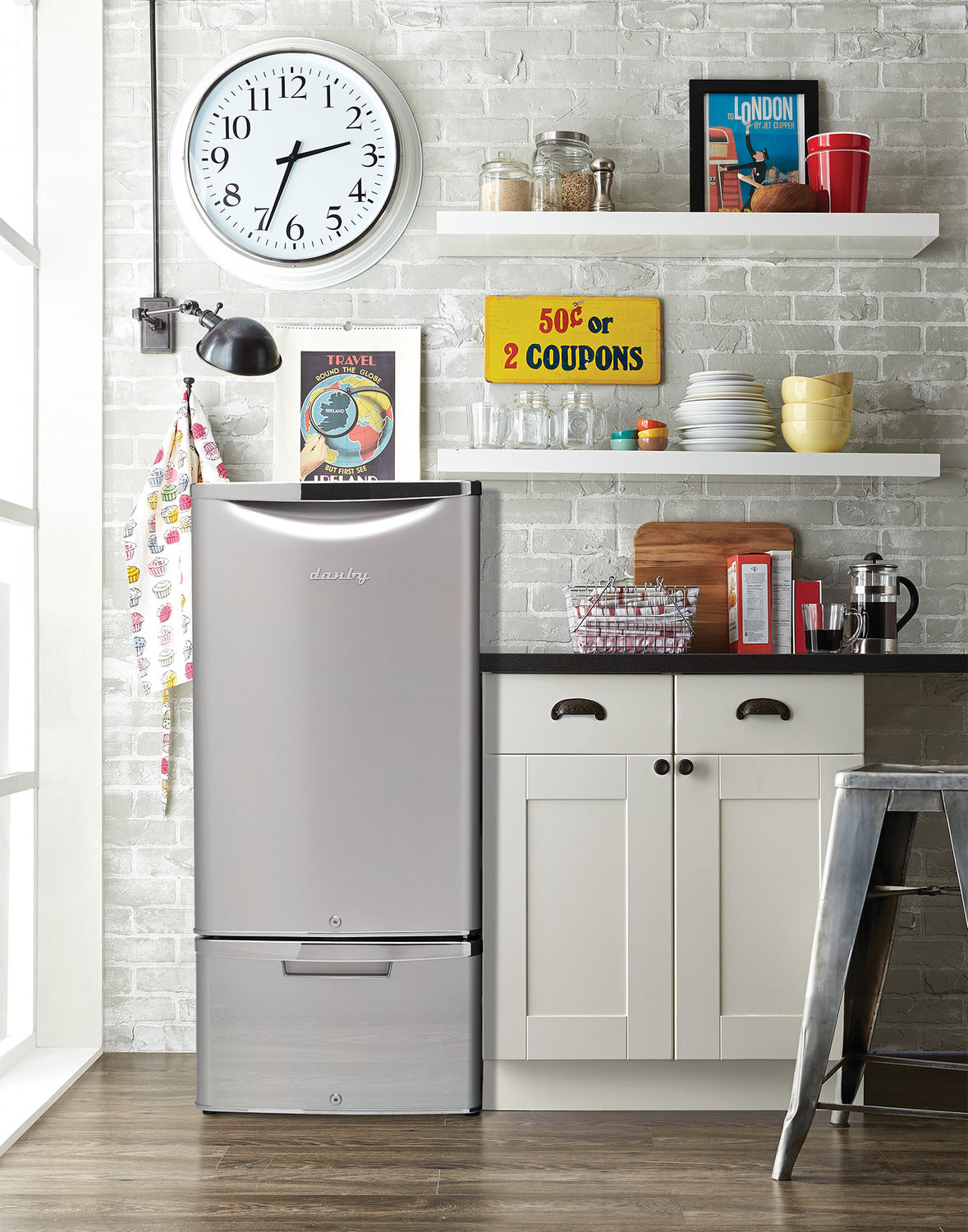 Danby Silver Compact Refrigerator (4.4 Cu. Ft.) - DAR044A6DDB