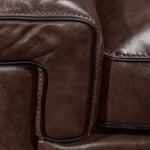 Stampede Leather Sofa - Coffee