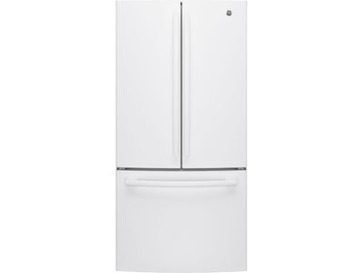 GE Réfrigérateur 18,6 pi³ porte à 2 battants profondeur comptoir blanc GWE19JGLWW