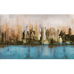 Urban Reflection Canvas Painting (60" X 30")