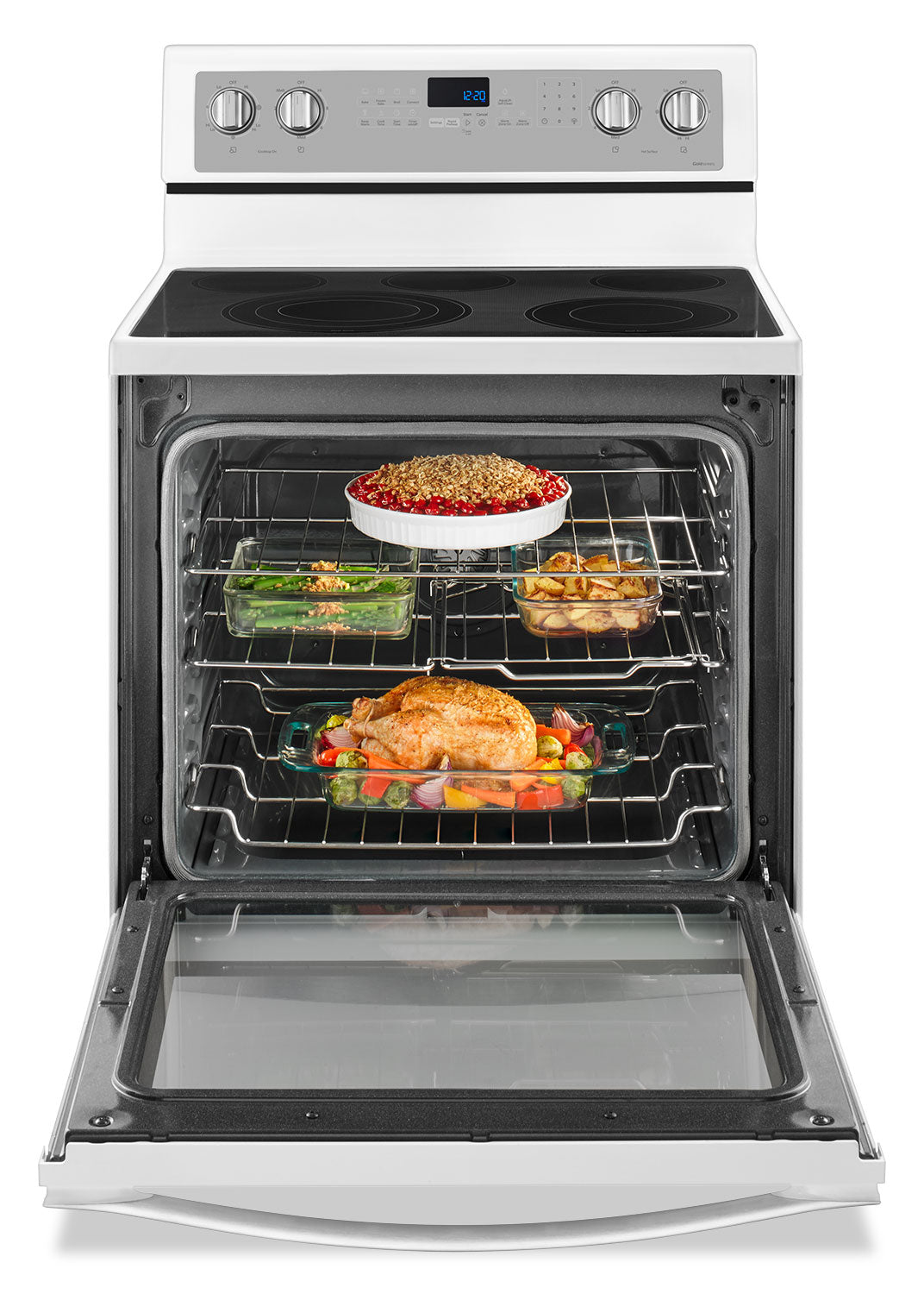 Whirlpool White Freestanding Electric Range (6.4 Cu. Ft.) - YWFE745H0FH