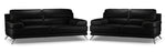 Sutton Sofa and Loveseat Set - Black