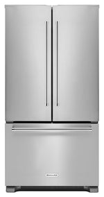 KitchenAid 35.75" 21 Cu. Ft. Stainless Steel French Door Refrigerator - KRFC302ESS