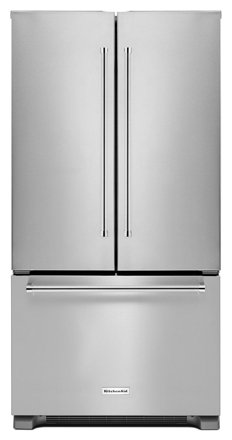 KitchenAid 35.75" 21 Cu. Ft. Stainless Steel French Door Refrigerator - KRFC302ESS
