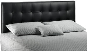 Lombardi Tête de lit grand avec pattes réglables - noir
