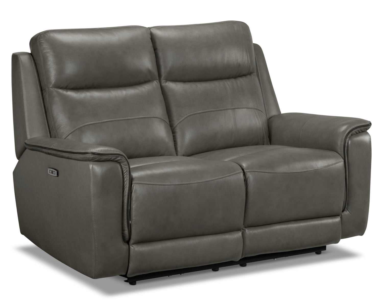 Firenze Power Reclining Sofa and Reclining Loveseat Set - Grey