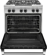 KitchenAid Imperial Black Slide-In Dual Fuel Range (5.1 Cu. Ft.) - KDRS467VBK