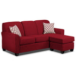 Ashby Chaise Sofa - Red