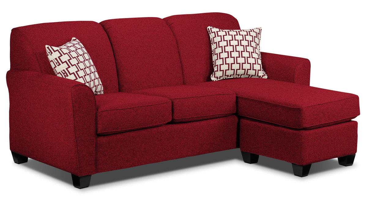 Ashby Chaise Sofa - Red