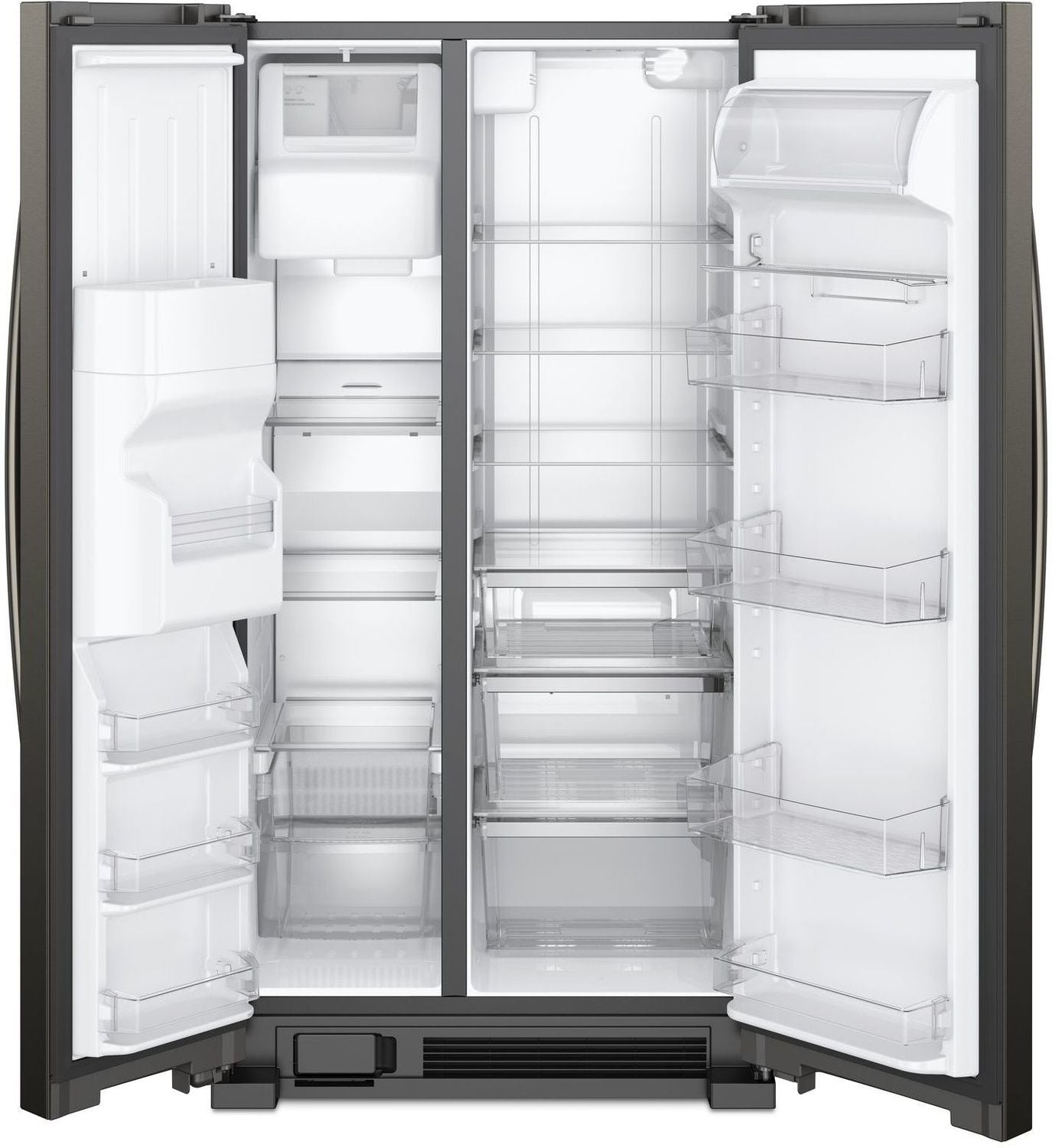 Whirlpool Black Stainless Steel Side-by-Side Refrigerator (25 Cu. Ft.) - WRS325SDHV