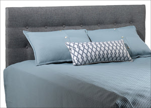 Sunup Tête de lit double avec pattes réglables - gris