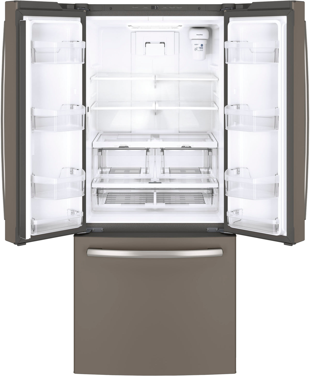 GE Profile Slate French Door Refrigerator (20.8 Cu. Ft.) - PNE21KMKES