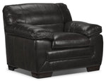 Amarillo Leather Chair - Charcoal
