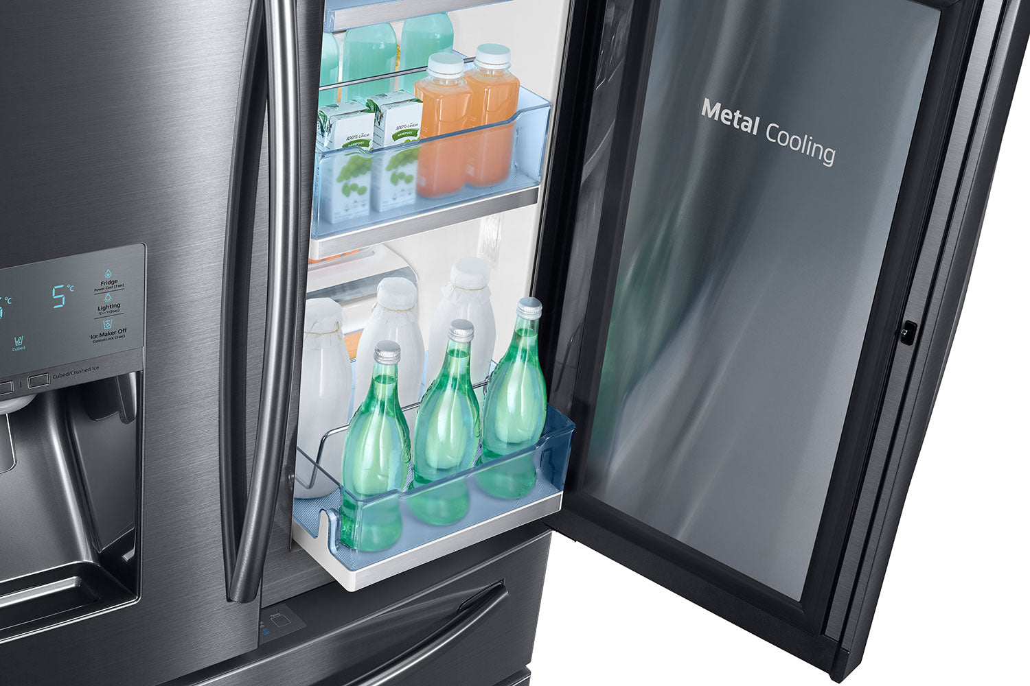 Samsung Black Stainless Steel French Door Refrigerator (28 Cu. Ft.) - RF28JBEDBSG/AA