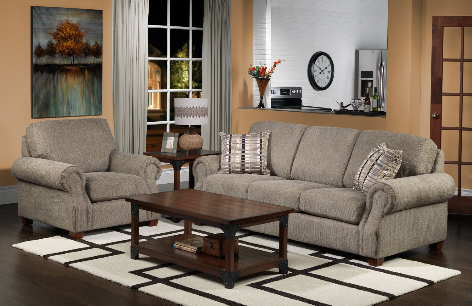 Wellington 46" Coffee Table with 2 End Tables - Walnut