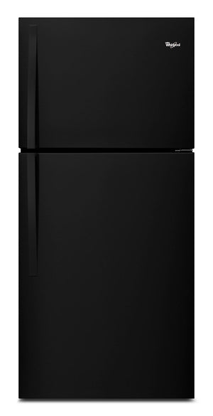 Whirlpool Réfrigérateur 19,2 pi³ avec congélateur en haut noir WRT519SZDB