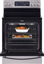 GE Stainless Steel Freestanding Electric True Convection Range (6.2 Cu. Ft.) - PCB905SKSS