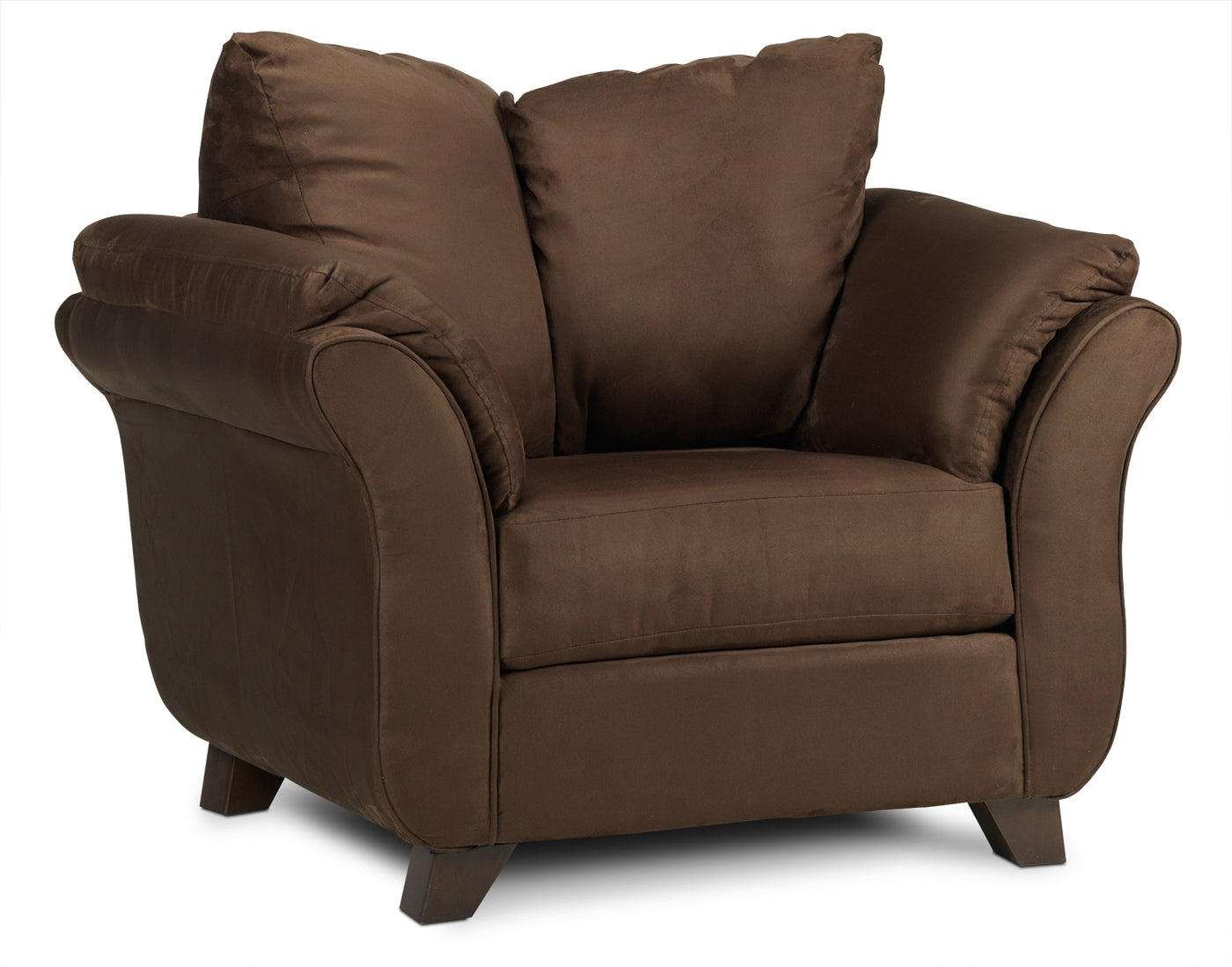 Collier 2 Pc. Living Room Package w/ Chair - Chocolate