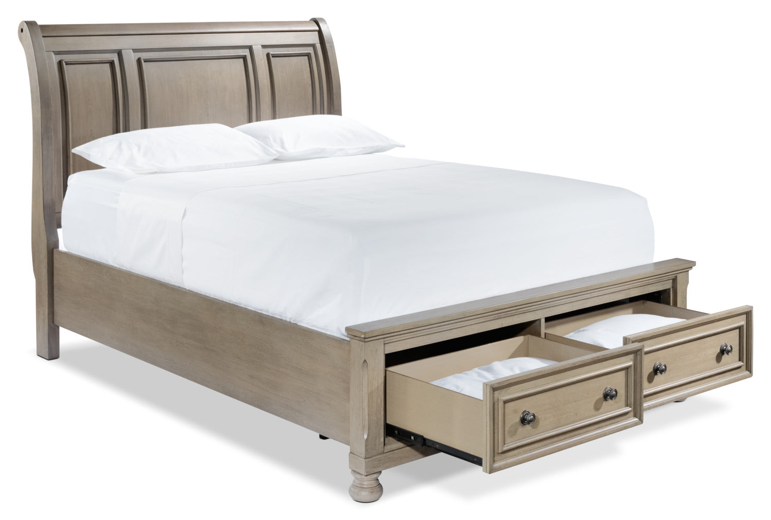 Windchester 3-Piece King Storage Bed - Grey