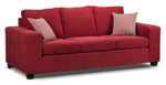 Fava Sofa and Loveseat Set - Red