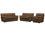 Kelleher Sofa, Loveseat and Chair Set - Hazelnut