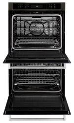 KitchenAid Black Stainless Steel Double Wall Oven (10 Cu. Ft.) - KODE500EBS