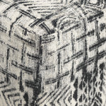 Tremont Cocktail Ottoman - Black and White