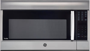 GE Profile Four micro-ondes avec hotte intégrée 1,8 pi³ inox PVM1899SJC