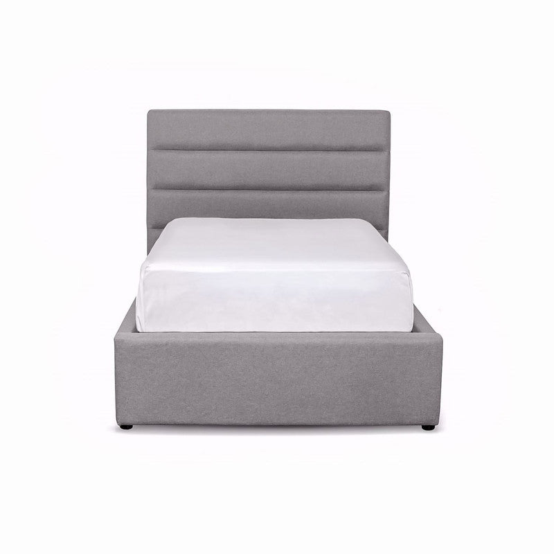 Kalasin Storage Platform King Bed - Grey/Beige
