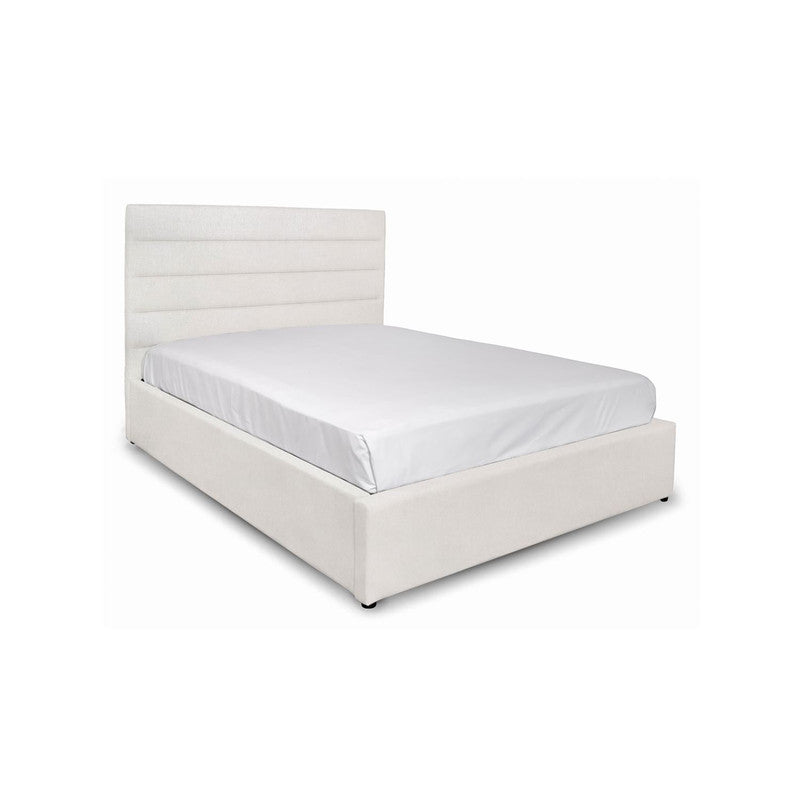 Kalasin Storage Platform King Bed - Cream
