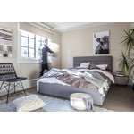 Kalasin Upholstered Platform King Bed - Grey/Beige
