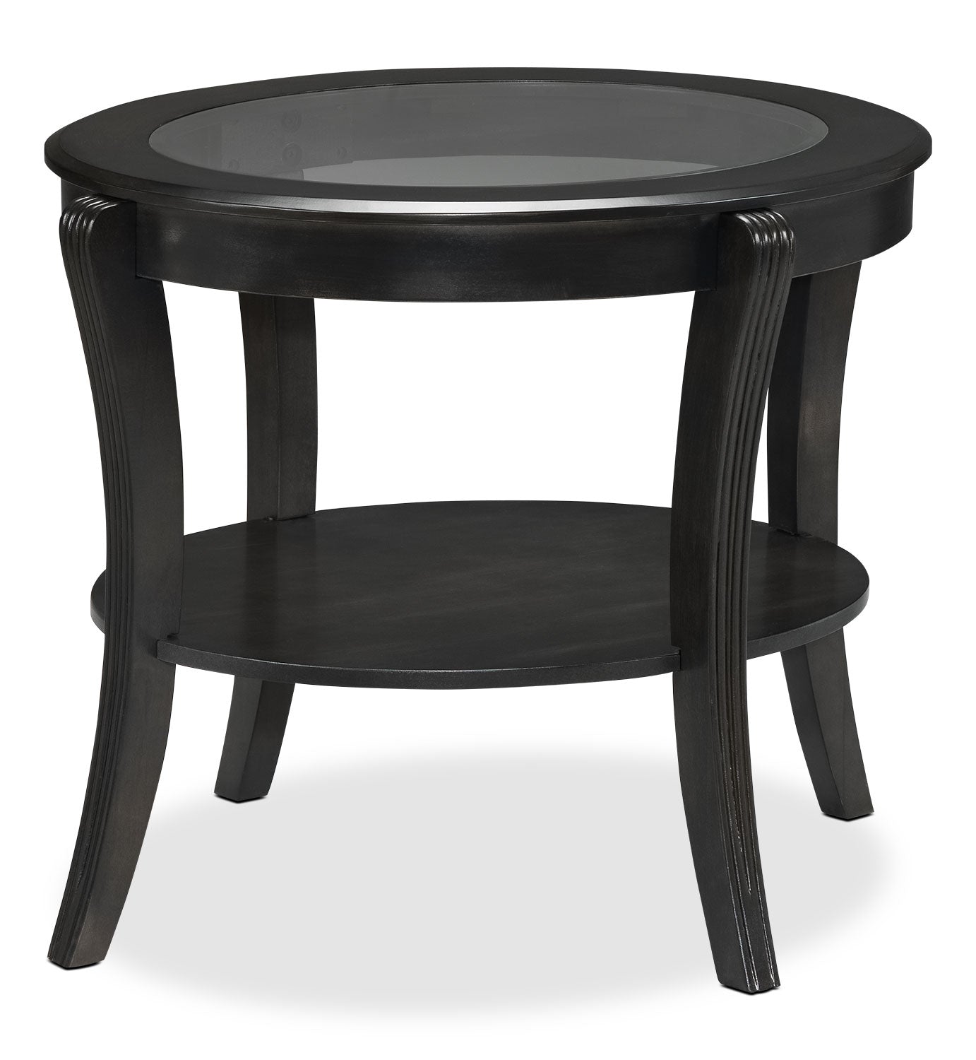 Theo End Table - Charcoal Grey