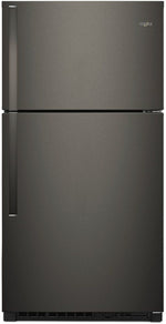Whirlpool 32.8" 21 Cu. Ft. Black Stainless Steel Top-Freezer Refrigerator - WRT541SZHV